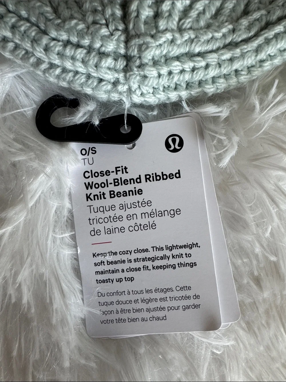 Lululemon Close-Fit Wool-Blend Ribbed Knit Beanie-Color (Pelican)